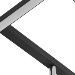 Lucande LED-Deckenleuchte Yvor, 99,5 cm, schwarz, schwenkbar