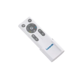 Lucande LED-Deckenventilator Airona, weiß, DC, leise, dim.