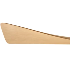 Lucande LED-Deckenventilator Airona, weiß/holz DC leise dim.