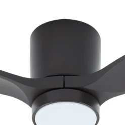 Lucande LED-Deckenventilator Sorin, schwarz, DC, leise, IP44