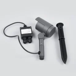 Lucande LED-Erdspießstrahler Beatrix, anthrazit, Alu, 45,7cm