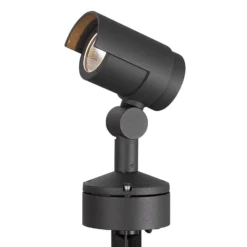 Lucande LED-Erdspießstrahler Beatrix, anthrazit, Alu, 45,7cm
