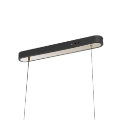 Lucande LED-Hängeleuchte Alania, transparent, Metall, 86,5cm