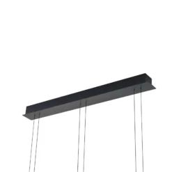 Lucande LED-Hängeleuchte Dain, 3-flammig, rauchgrau, Glas