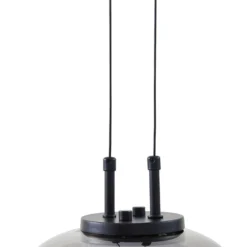 Lucande LED-Hängeleuchte Dain, 3-flammig, rauchgrau, Glas