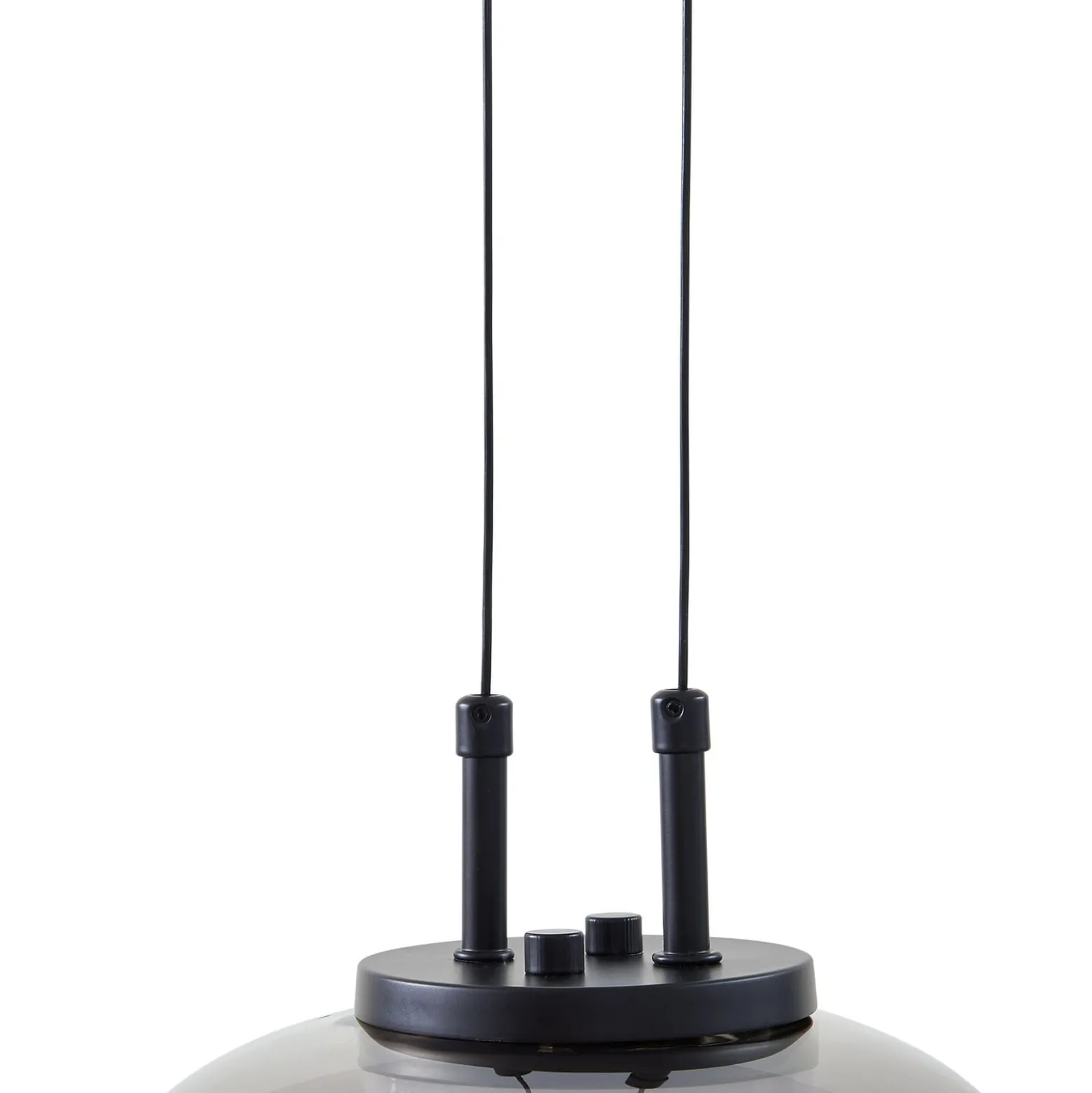 Lucande LED-Hängeleuchte Dain, 3-flammig, rauchgrau, Glas