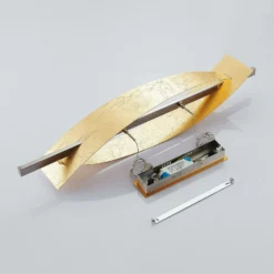 Lucande LED-Hängeleuchte Marija, 101 cm, goldfarben, dimmbar