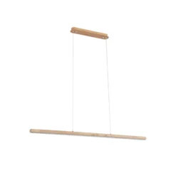 Lucande LED-Hängeleuchte Maruta, Holz, Balken, 120 cm, 3000K
