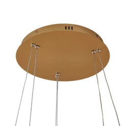 Lucande LED-Hängeleuchte Yonam, Ø 60 cm, 2-flg., gold, CCT