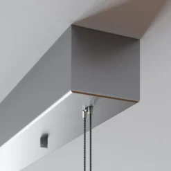 Lucande LED-Pendellampe Arnik, 180 cm, nickelfarben, dimmbar