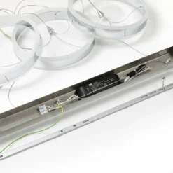 Lucande LED-Pendellampe Lyani, 115cm, 3-flg., chrom, dimmbar