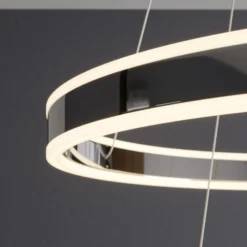 Lucande LED-Pendellampe Lyani, 60 cm, 2-flg., chrom, dimmbar