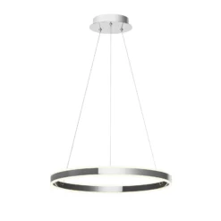 Lucande LED-Pendelleuchte Lyani, Ø 60 cm, chrom, dimmbar