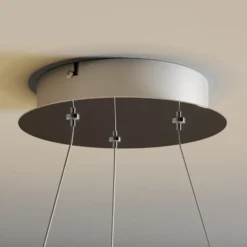Lucande LED-Pendelleuchte Lyani, Ø 60 cm, chrom, dimmbar