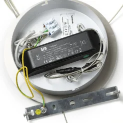 Lucande LED-Pendelleuchte Lyani, Ø 60 cm, chrom, dimmbar