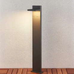 Lucande LED-Pollerleuchte Silvan, 100 cm, anthrazit, Metall