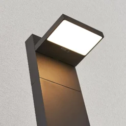Lucande LED-Pollerleuchte Silvan, 100 cm, anthrazit, Metall