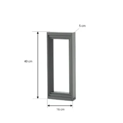 Lucande LED-Sockelleuchte Ashkan, Höhe 40cm, anthrazit, IP65