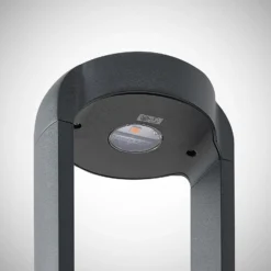 Lucande LED-Sockelleuchte Habsa, 30 cm, anthrazit, Metall
