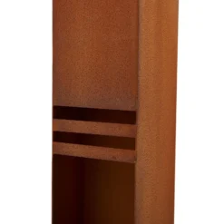 Lucande LED-Sockelleuchte Oxido, rostfarben, Höhe 50cm, IP44