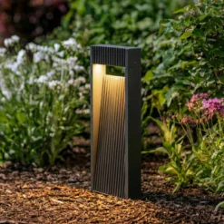 Lucande LED-Sockelleuchte Tavion, 40 cm, anthrazit, IP65