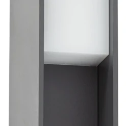 Lucande LED-Sockelleuchte Teerk, Höhe 30 cm, anthrazit, IP65
