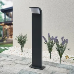 Lucande LED-Sockelleuchte Tinna, 60 cm, anthrazit, IP65