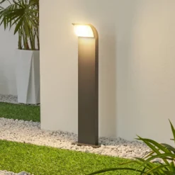 Lucande LED-Sockelleuchte Tinna, 60 cm, anthrazit, IP65