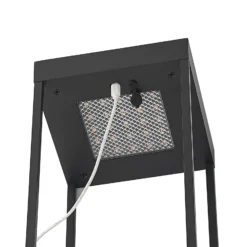 Lucande LED-Solarleuchte Lynzy, 58cm, schwarz, Metall, IP65