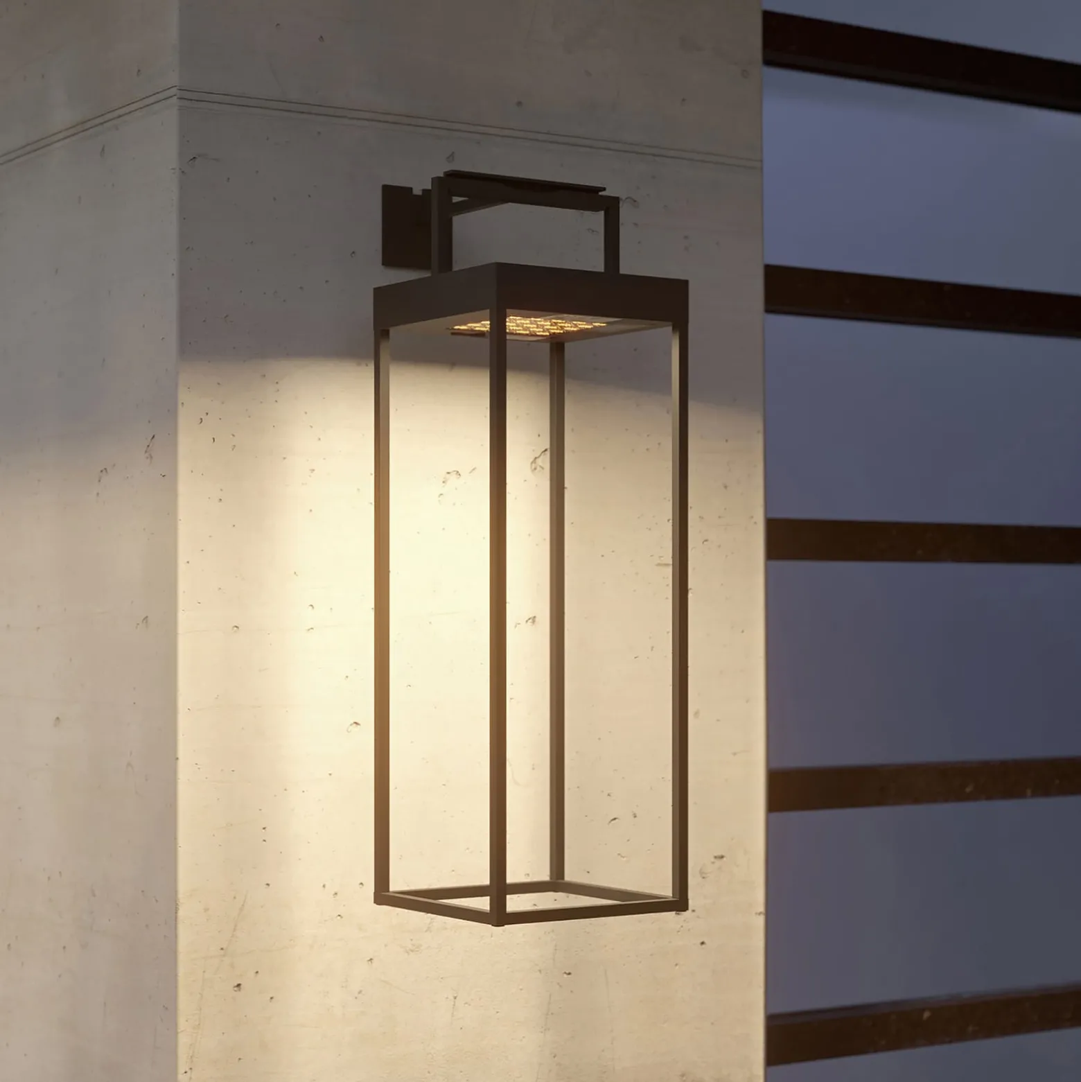 Lucande LED-Solarleuchte Lynzy, 58cm, schwarz, Metall, IP65