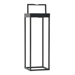 Lucande LED-Solarleuchte Lynzy, 58cm, schwarz, Metall, IP65
