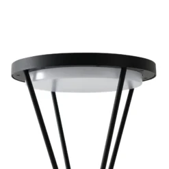 Lucande LED-Solar-Sockellampe Elario, 44 cm, schwarz, Sensor