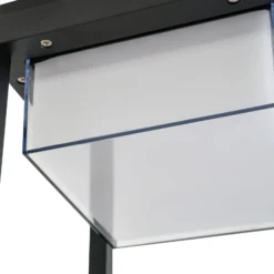 Lucande LED-Solartischlampe Tilena, eckig, schwarz, dimmbar