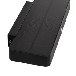 Lucande LED-Solar-Wandleuchte Tavon, eckig, schwarz, Sensor
