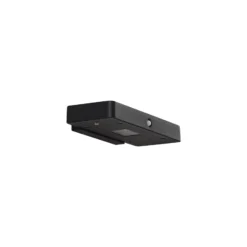Lucande LED-Solar-Wandleuchte Tavon, eckig, schwarz, Sensor