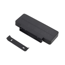 Lucande LED-Solar-Wandleuchte Tavon, eckig, schwarz, Sensor