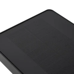 Lucande LED-Solar-Wandleuchte Tilena, schwarz, Alu, Sensor