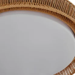 Lucande LED-Ventilator Lineta, weiß, Seil, Ø 103 cm, leise