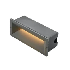 Lucande LED-Wandeinbauleuchte Jaano, anthrazit, Alu, IP65