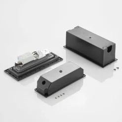 Lucande LED-Wandeinbauleuchte Jaano, anthrazit, Alu, IP65
