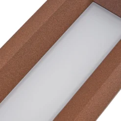 Lucande LED-Wandeinbauleuchte Lachlain, rost, 25 cm, IP65