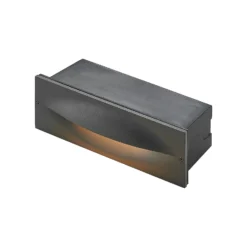Lucande LED-Wandeinbauleuchte Zandro, 25 cm, anthrazit, IP65