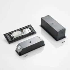 Lucande LED-Wandeinbauleuchte Zandro, 25 cm, anthrazit, IP65