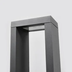 Lucande LED-Wegelampe Jupp, 60 cm, anthrazit, Metall, IP54