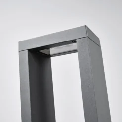 Lucande LED-Wegelampe Jupp, 90 cm, anthrazit, Metall, IP54