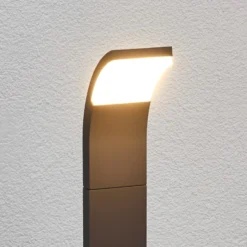 Lucande LED-Wegelampe Timm, 100 cm, anthrazit, Metall, IP54