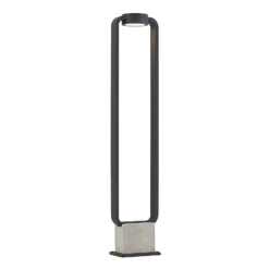 Lucande LED-Wegeleuchte Belna, 100cm, anthrazit, Beton, IP65