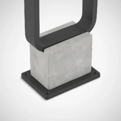 Lucande LED-Wegeleuchte Belna, 100cm, anthrazit, Beton, IP65