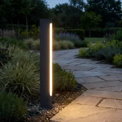 Lucande LED-Wegeleuchte Celiora, 80 cm, anthrazit, 3.000 K