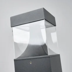 Lucande LED-Wegeleuchte Egon, Höhe 65 cm, grafitgrau, IP54